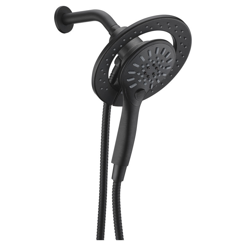 SH-AZ067ORB - Valkyrie Retro-Fit 3-Spray Patterns with 7.48 in. Wall Mounted Dual Shower Heads with Magnetic Divert in Oil Rubbed Bronze