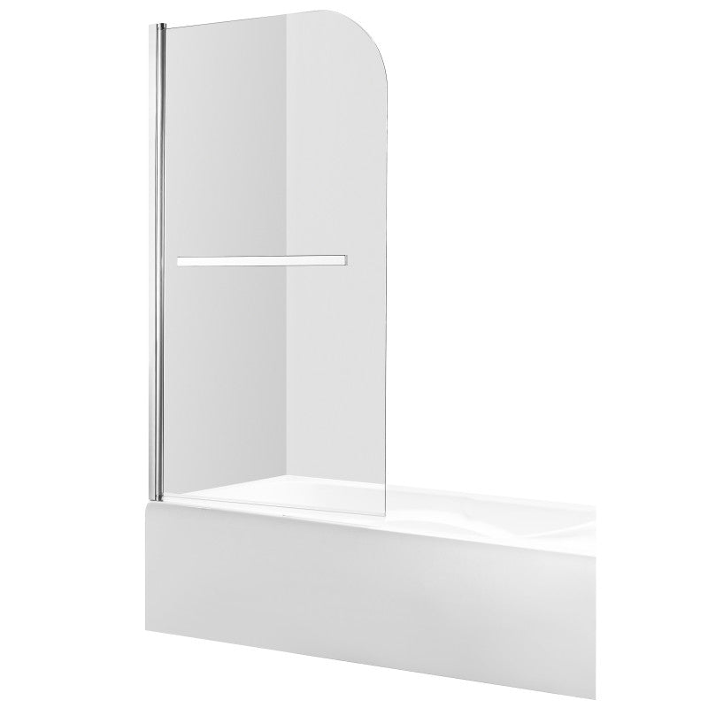 5 ft. Acrylic Rectangle Tub With 34 in. x 58 in. Frameless Tub Door