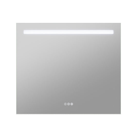 BA-LMDFX011AL - 28-in. x 32-in. LED Front/Top/Bottom Light Bathroom Mirror with Defogger