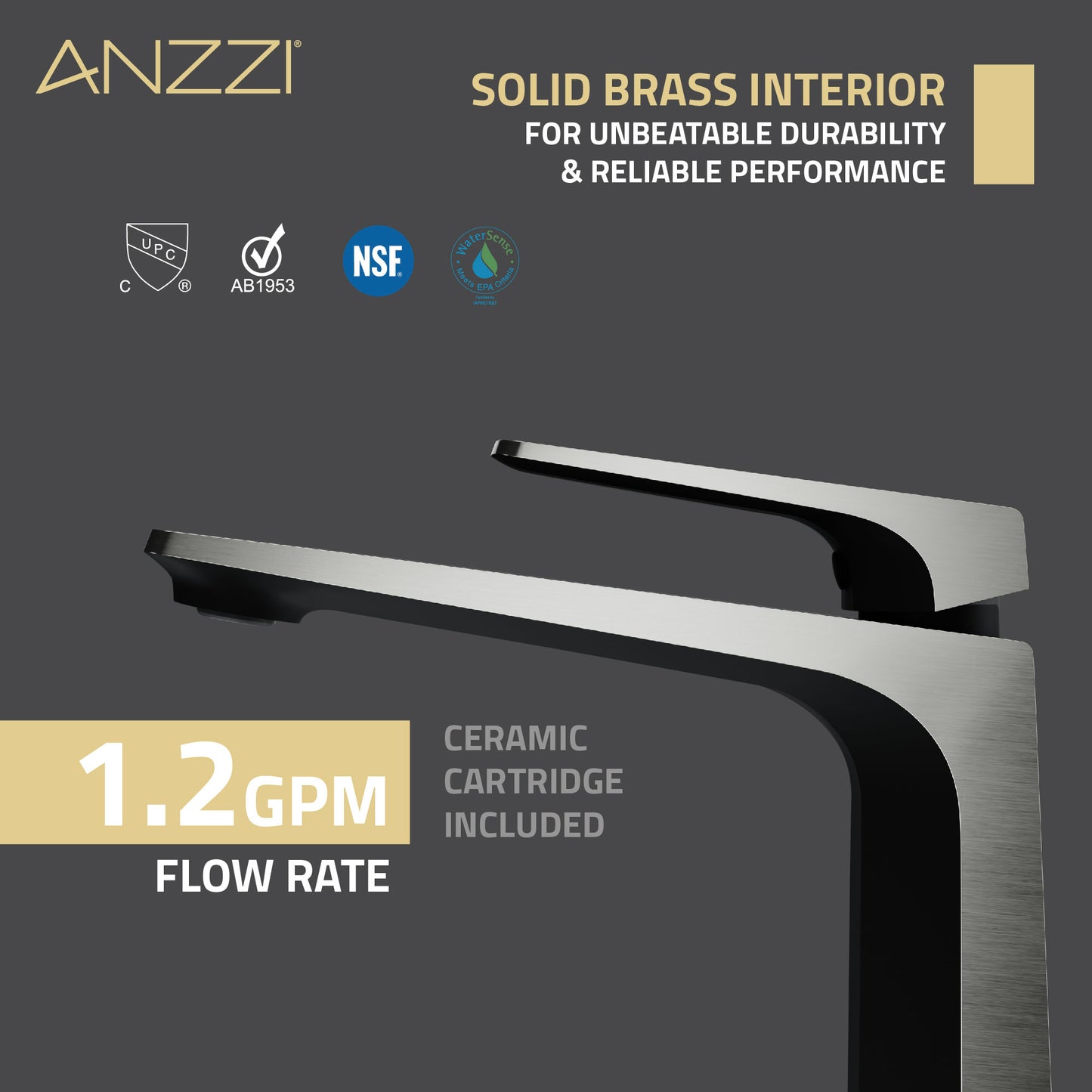 Single Handle Single Hole Bathroom Vessel Sink Faucet With Pop-up Drain
