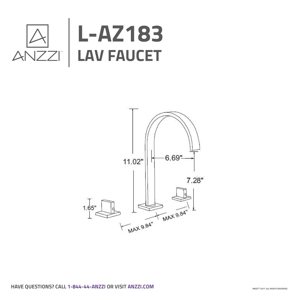 Sabre 8 in. Widespread 2-Handle Bathroom Faucet