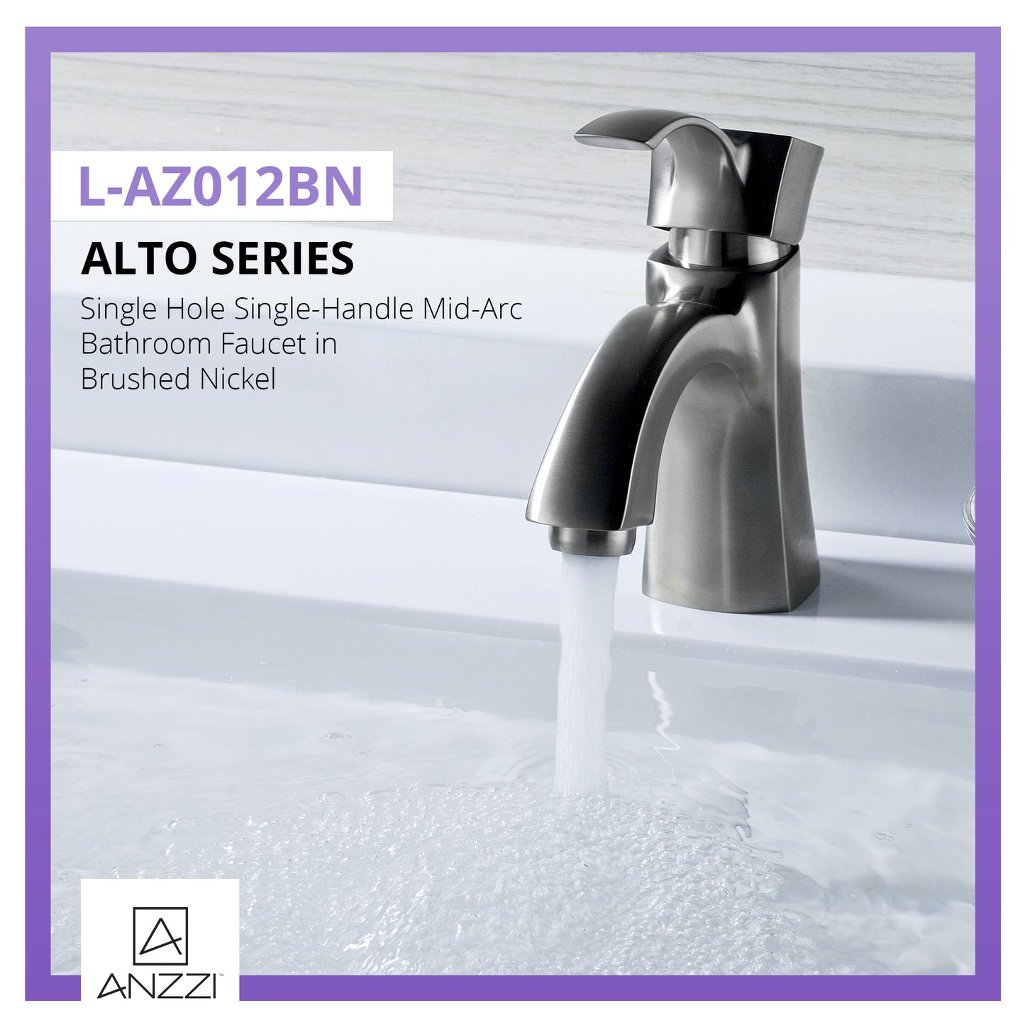 Alto Series Single Hole Single-Handle Mid-Arc Bathroom Faucet