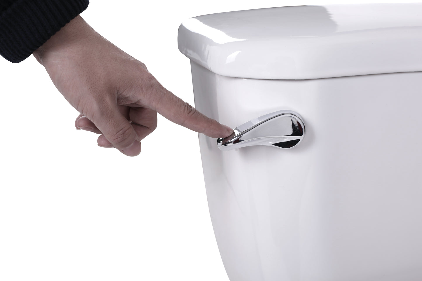 Spa World - Kingdom Two-Piece Single Flush Toilet with Elongated Seat