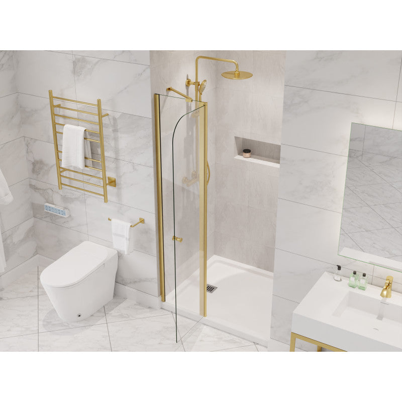 Romance 72-in. x 33.5-in. Frameless Swinging Shower Door