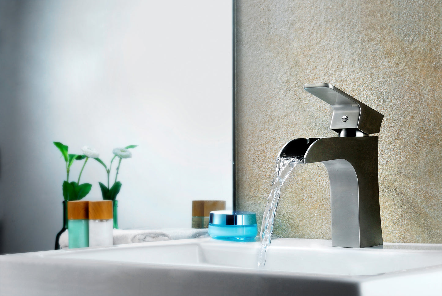 Forza Series Single Hole Single-Handle Low-Arc Bathroom Faucet