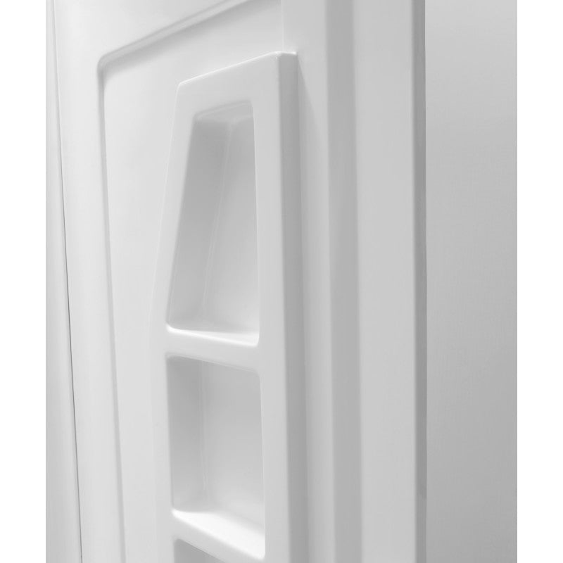 Forum 60 in. x 36 in. x 74 in. 3-piece DIY Friendly Alcove Shower Surround in White