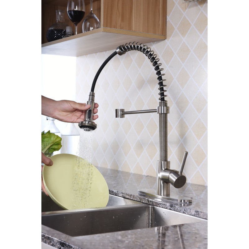 Step Single Handle Pull-Down Sprayer Kitchen Faucet