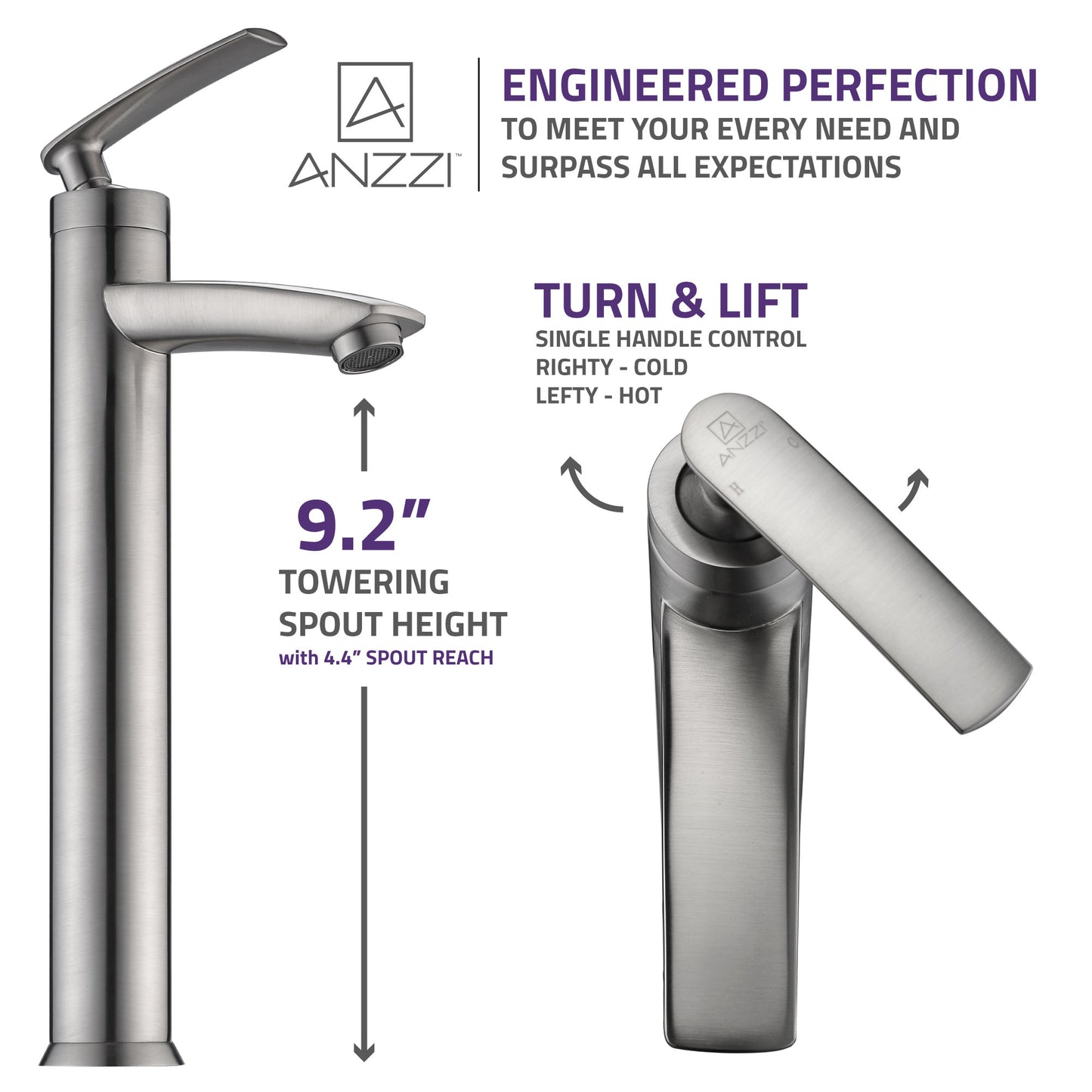 Fifth Single Hole Single-Handle Bathroom Faucet