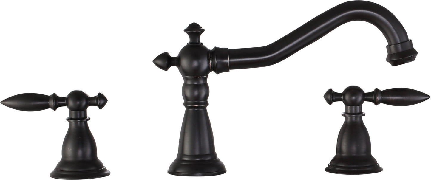 Patriarch 2-Handle Deck-Mount Roman Tub Faucet with Handheld Sprayer