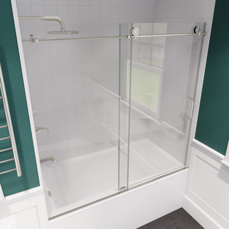 Raymore Series 60 in. x 62 in. Frameless Sliding Tub Door