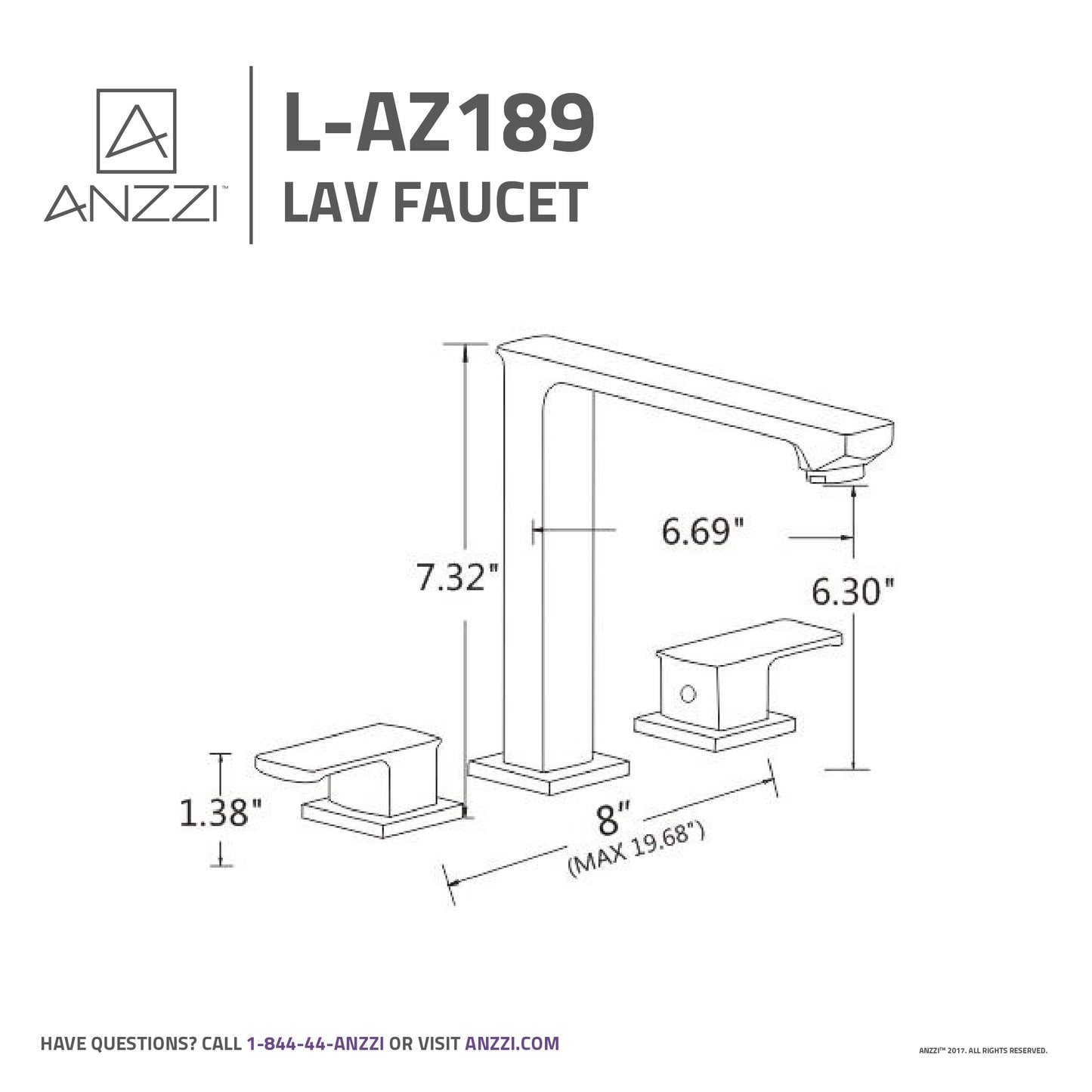 Alpine 8 in. Widespread 2-Handle Bathroom Faucet in Oil Rubbed Bronze