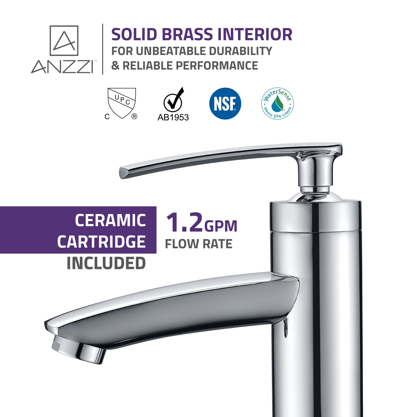 Fifth Single Hole Single-Handle Bathroom Faucet
