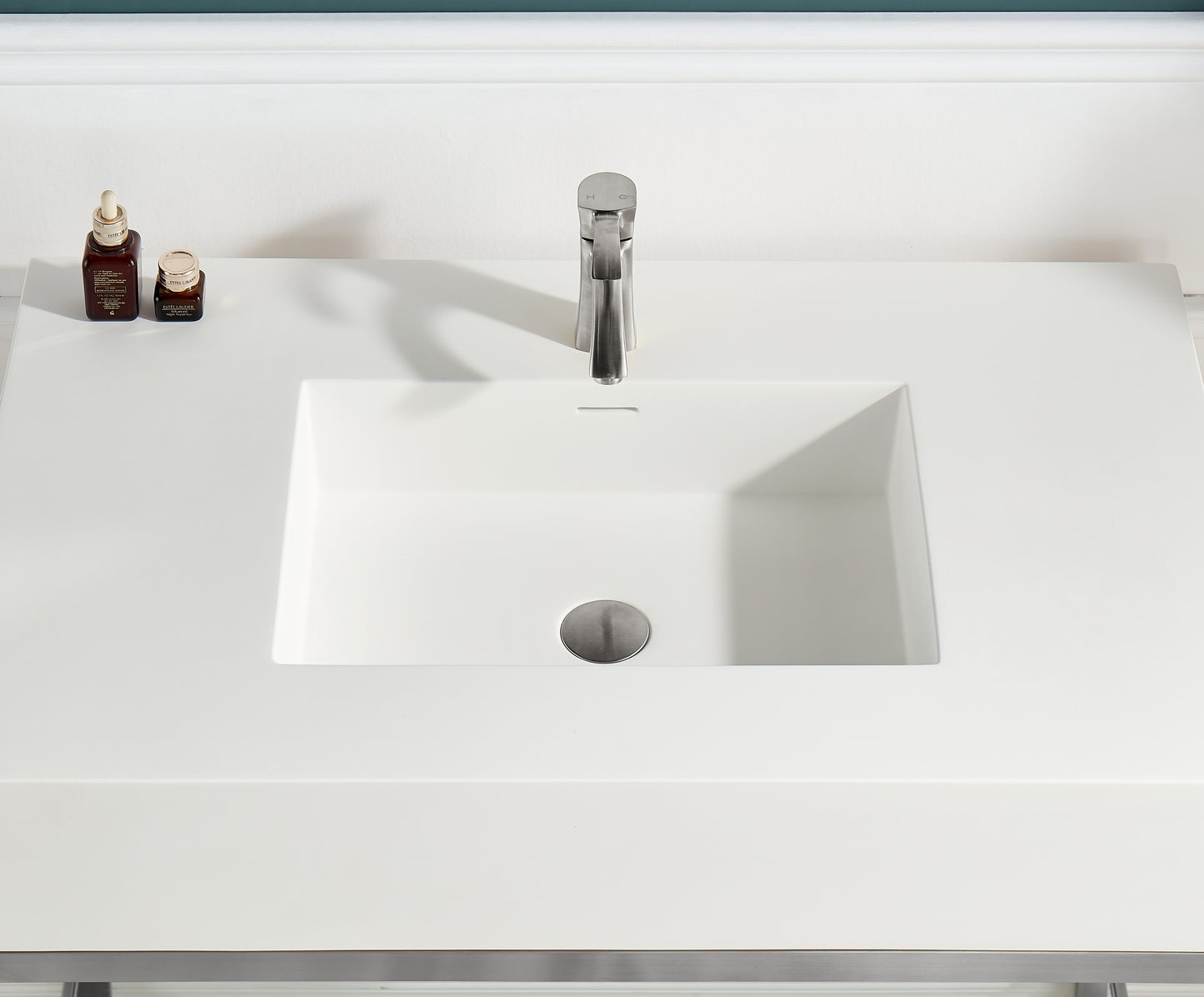 Ventura 36 in. Console Sink with Matte White Counter Top
