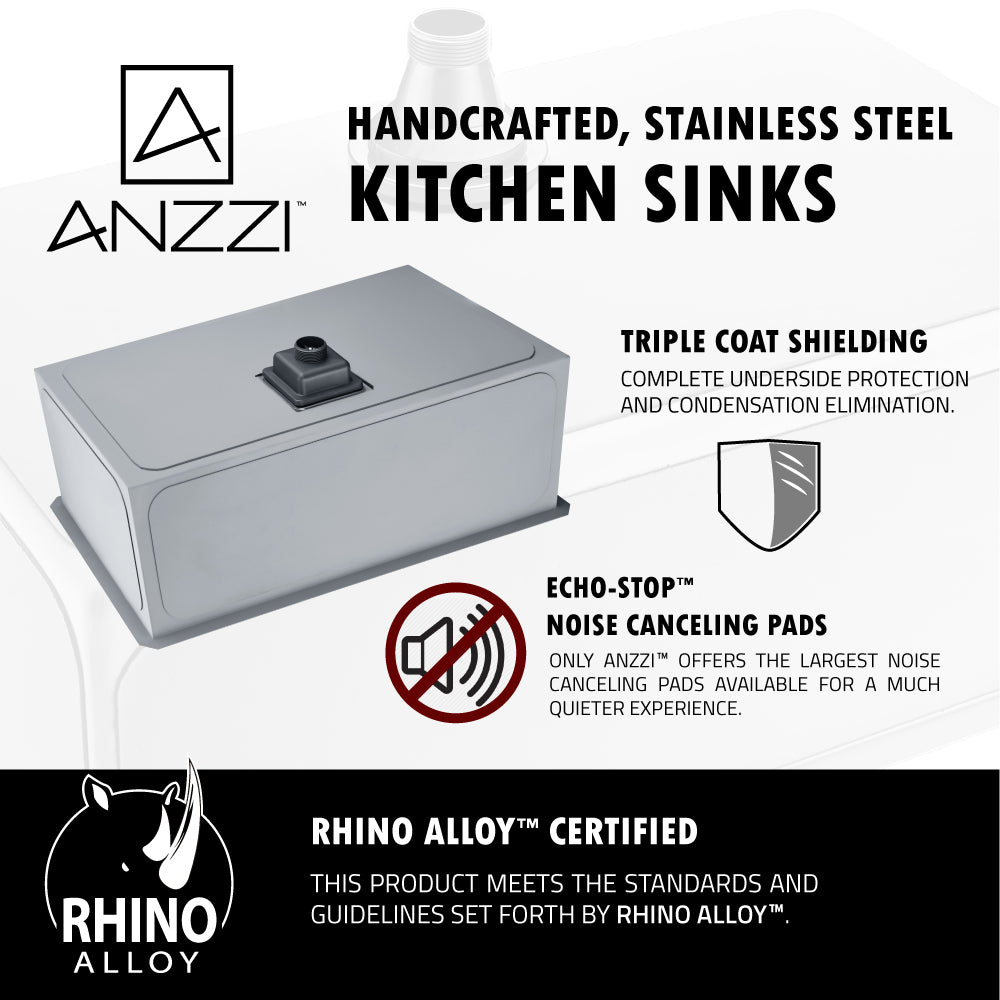 Vanguard Undermount Stainless Steel 30 in. 0-Hole Single Bowl Kitchen Sink in Brushed Satin