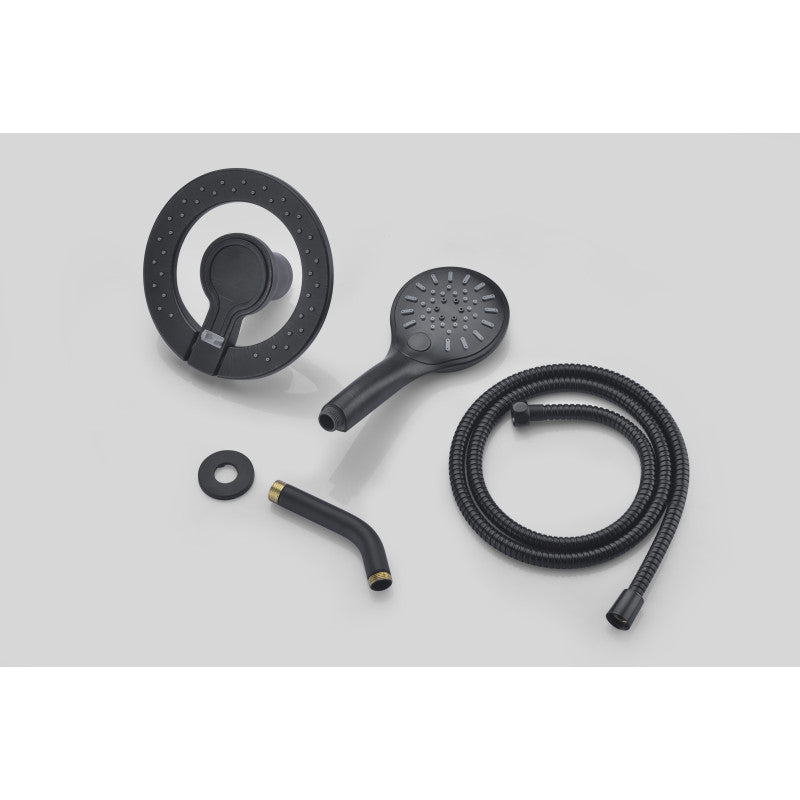 Magnetic Valkyrie Multi-Spray Retro-Fit 7.48 in. Dual Wall Mount Fixed and Handheld Shower Head with Magna-Diverter