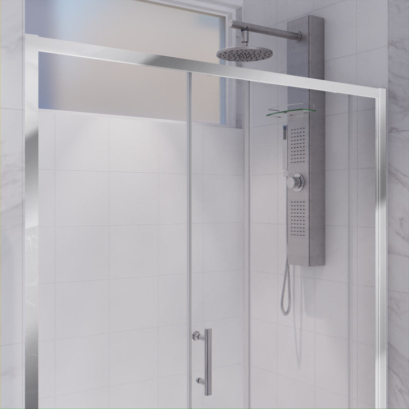 Halberd 48 in. x 72 in. Framed Shower Door with TSUNAMI GUARD