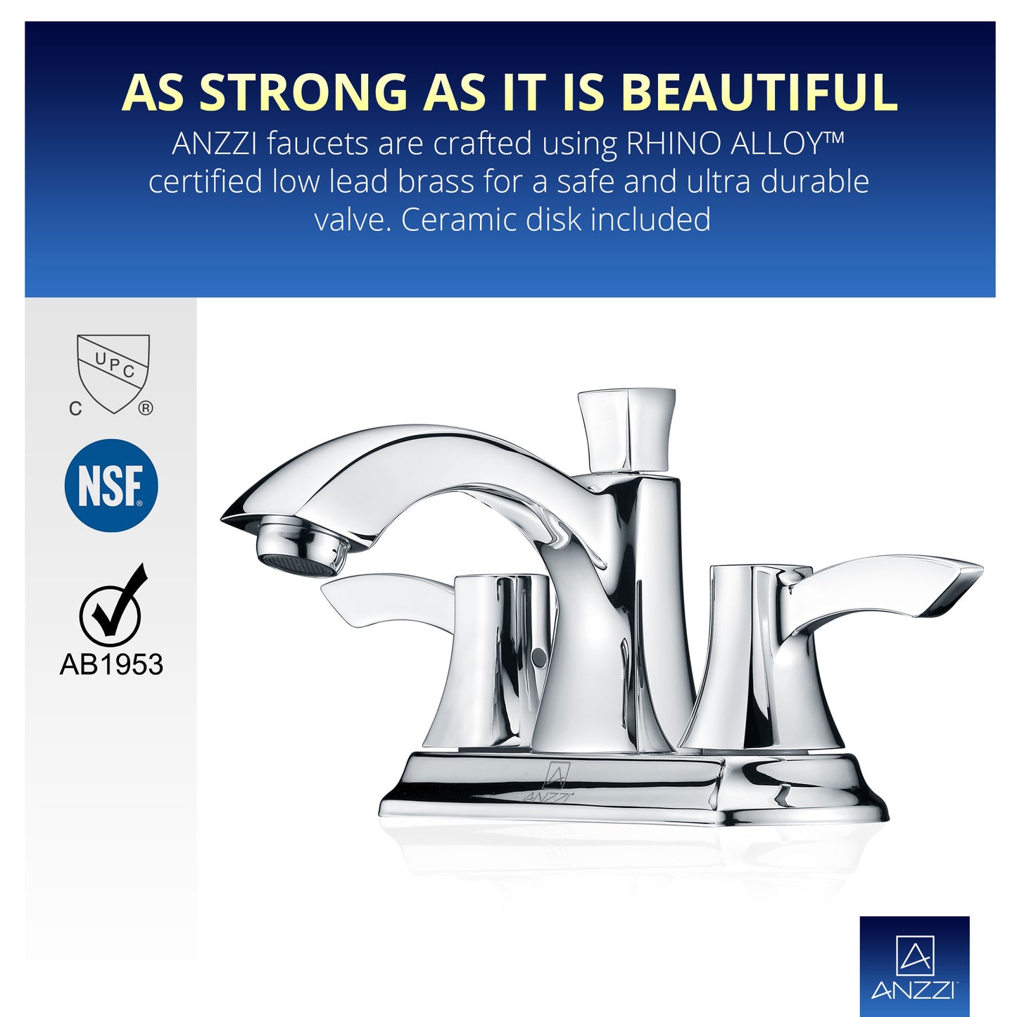 Vista Series 4 in. Centerset 2-Handle Mid-Arc Bathroom Faucet