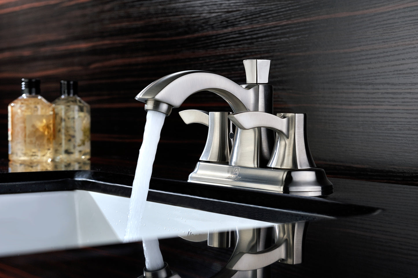 Vista Series 4 in. Centerset 2-Handle Mid-Arc Bathroom Faucet