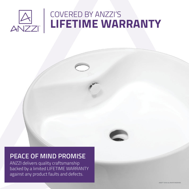 Vitruvius Series Ceramic Vessel Sink in White