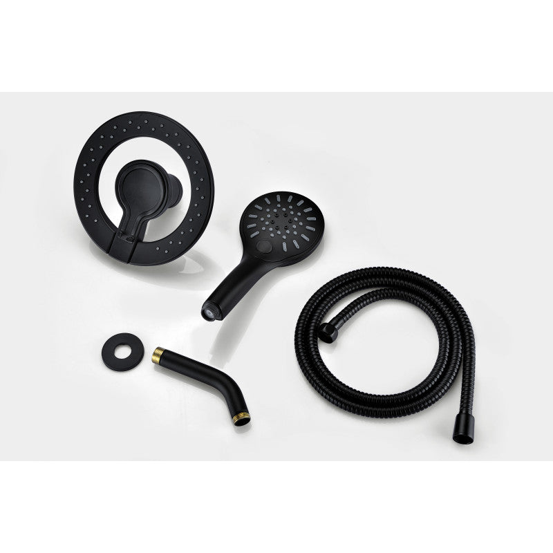 Magnetic Valkyrie Multi-Spray Retro-Fit 7.48 in. Dual Wall Mount Fixed and Handheld Shower Head with Magna-Diverter