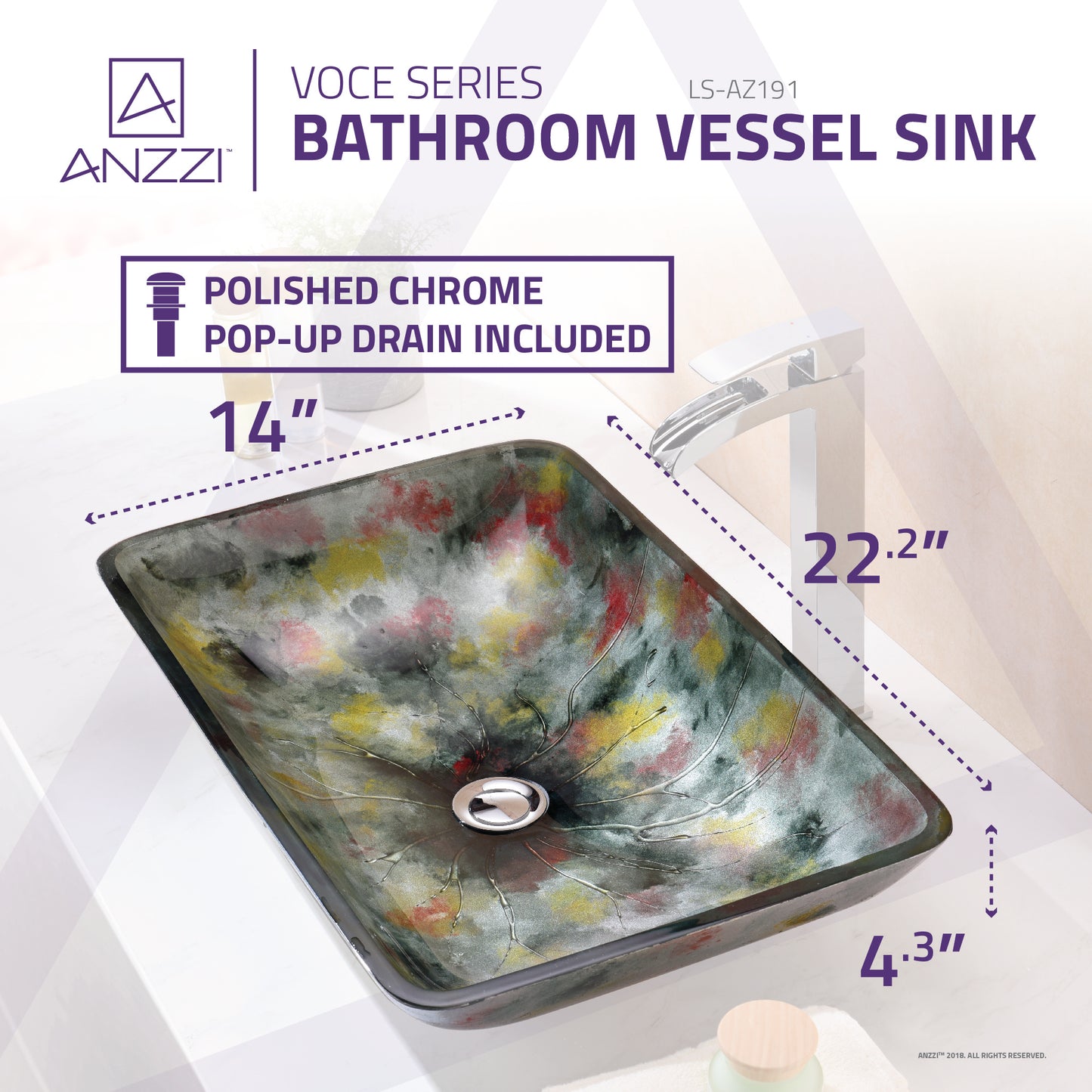Voce Series Vessel Sink in Impasto Green