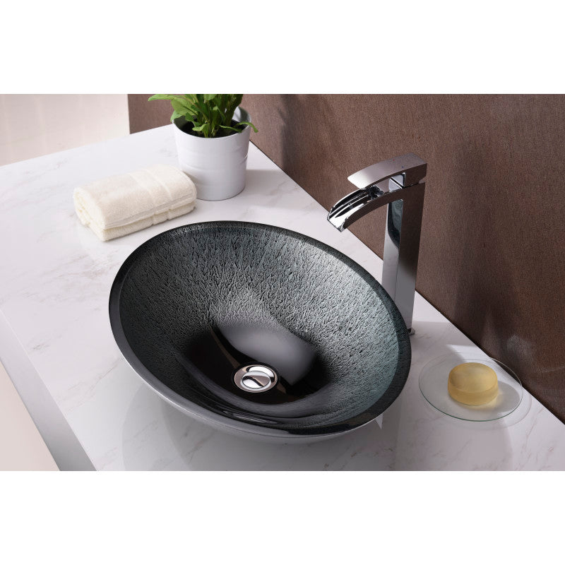 Onyx Series Vessel Sink in Black