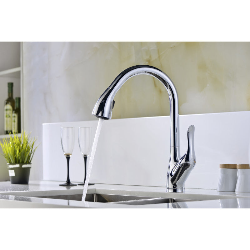Accent Series Single-Handle Pull-Down Sprayer Kitchen Faucet