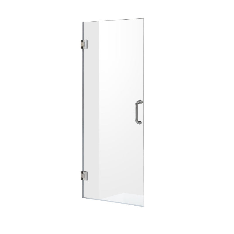 Passion Series 24 in. by 72 in. Frameless Hinged shower door with Handle