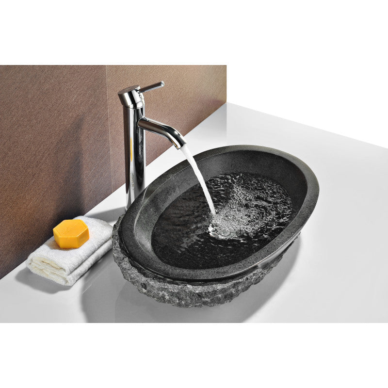 Dragons Peak Vessel Sink in Mandy Black