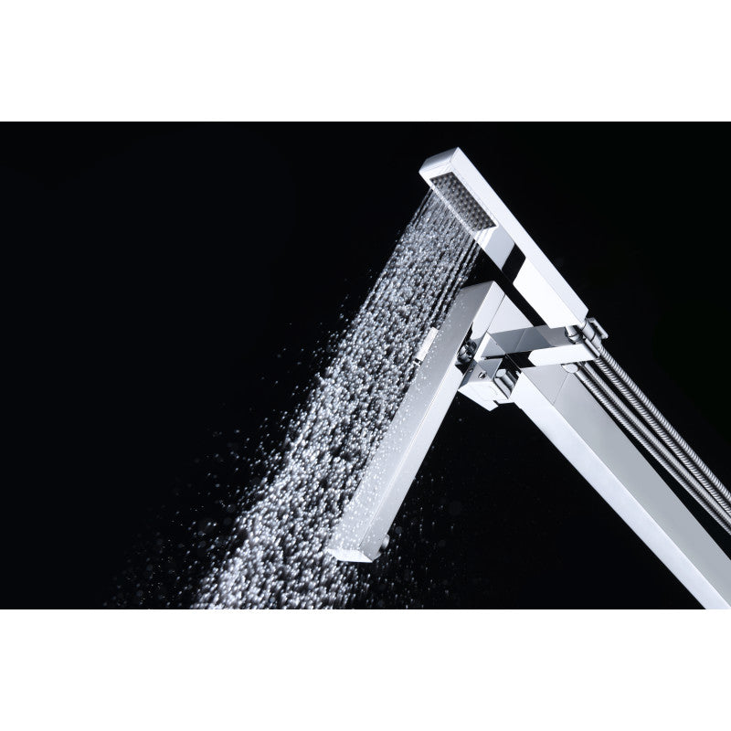 Khone 2-Handle Claw Foot Tub Faucet with Hand Shower