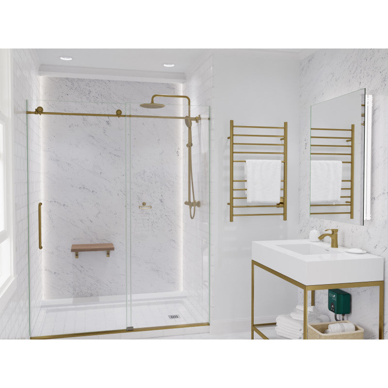 Heavy Rainfall Stainless Steel Shower Bar with Hand Sprayer