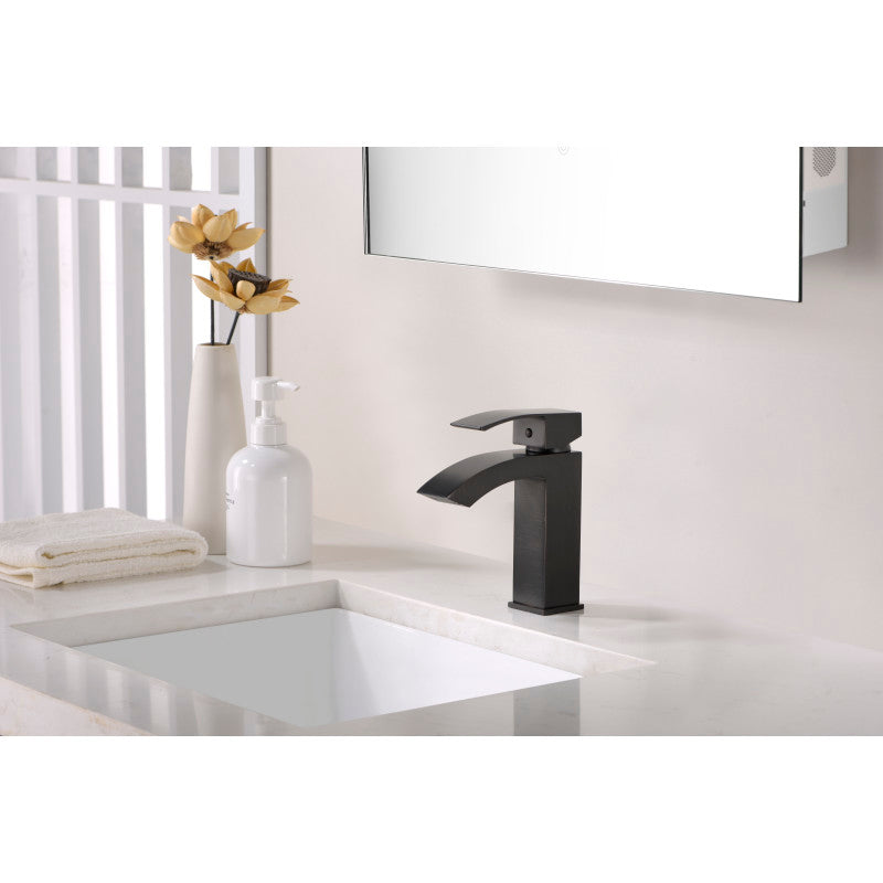 L-AZ037ORB - Revere Series Single Hole Single-Handle Low-Arc Bathroom Faucet in Oil Rubbed Bronze