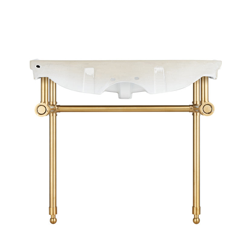 Viola 34.5 in. Console Sink with Ceramic Counter Top
