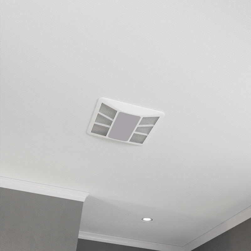 100 CFM 1.5 Sone Ceiling Mount Bathroom Exhaust Fan with LED Light