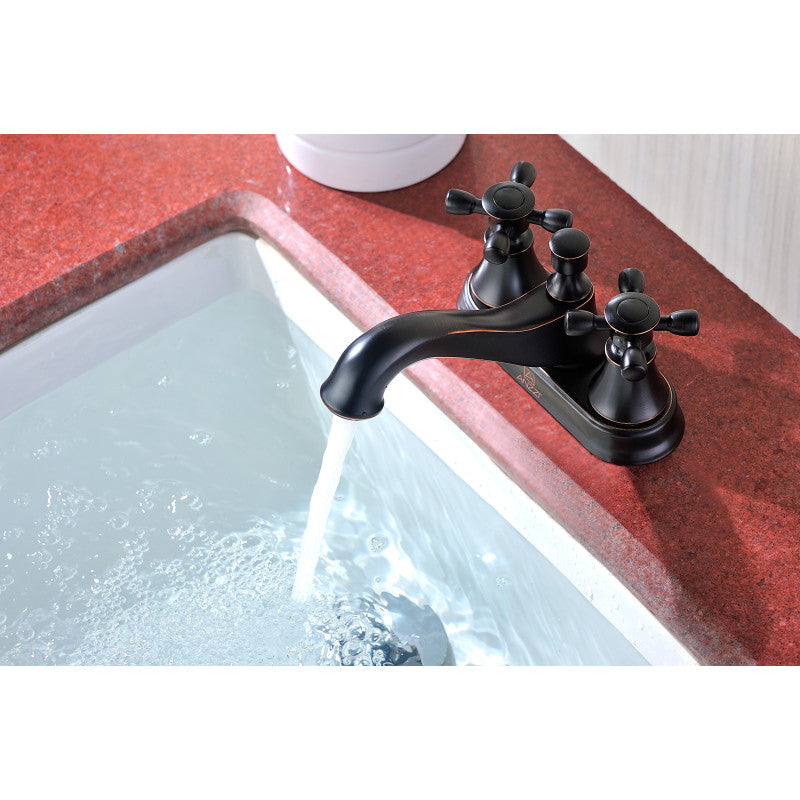 Major Series 4 in. Centerset 2-Handle Mid-Arc Bathroom Faucet