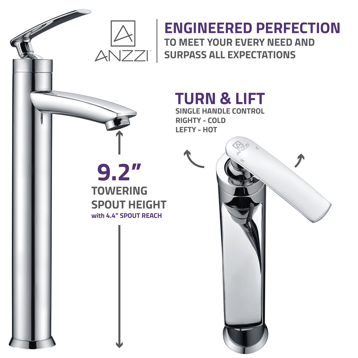 Fifth Single Hole Single-Handle Bathroom Faucet