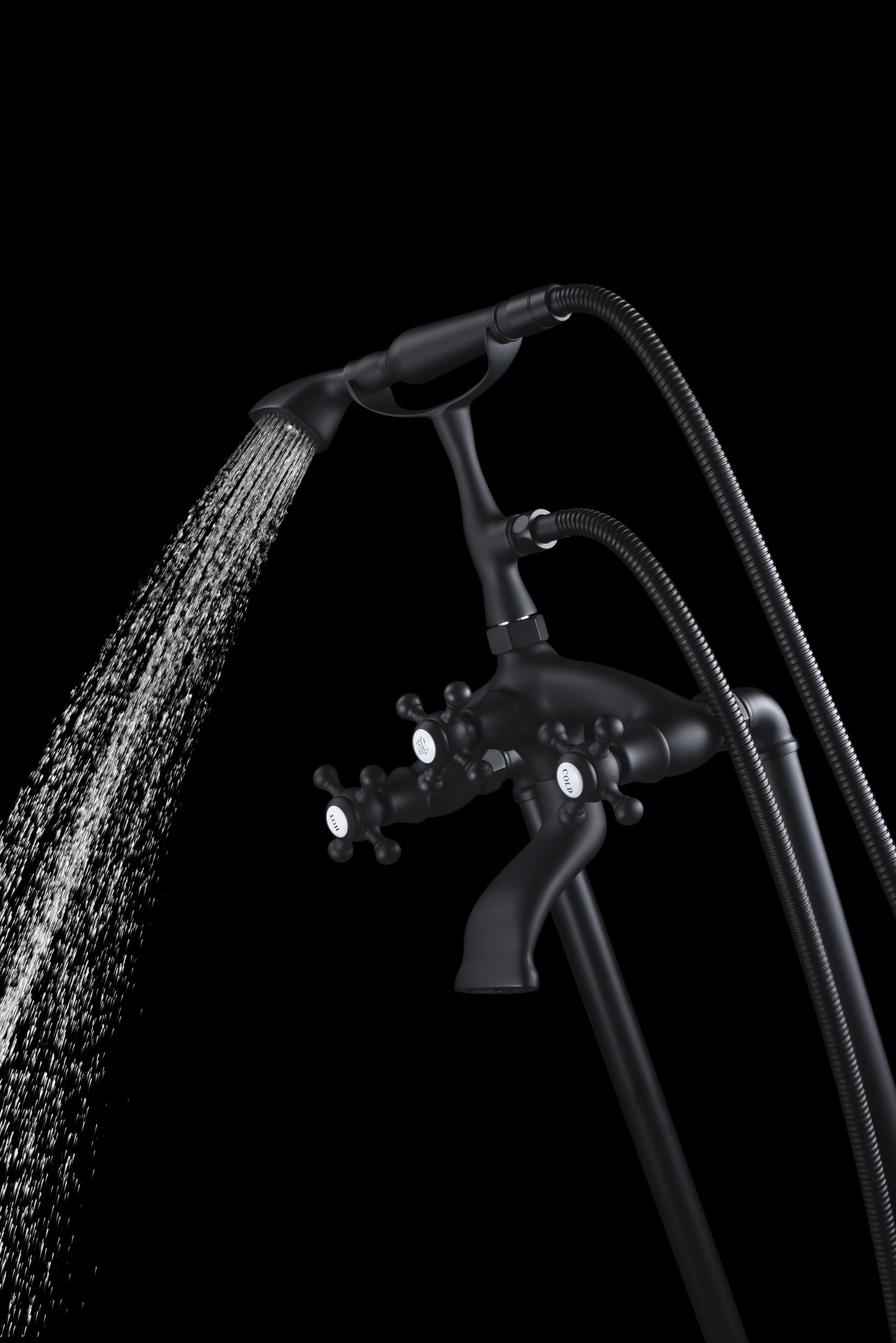 Tugela 3-Handle Claw Foot Tub Faucet with Hand Shower