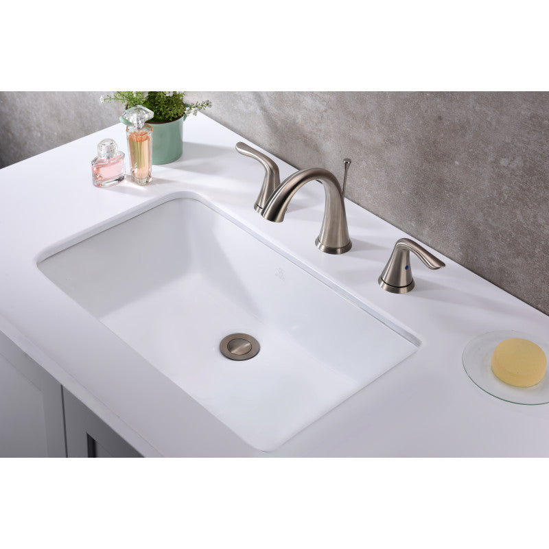Rhodes Series 21 in. Ceramic Undermount Sink Basin in White