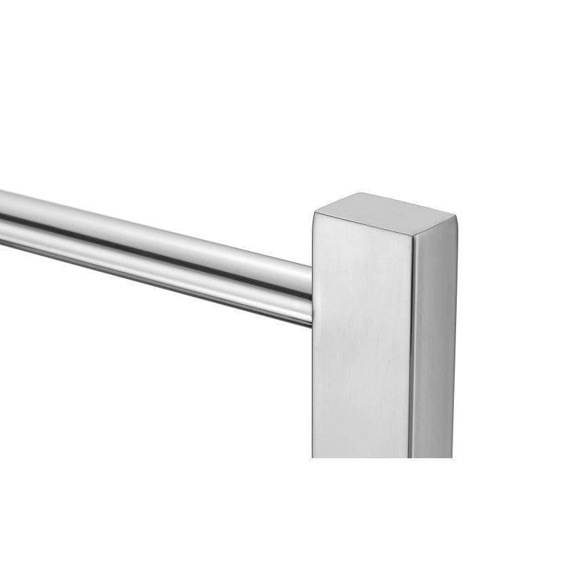 Riposte Series 6-Bar Stainless Steel Floor Mounted Electric Towel Warmer Rack