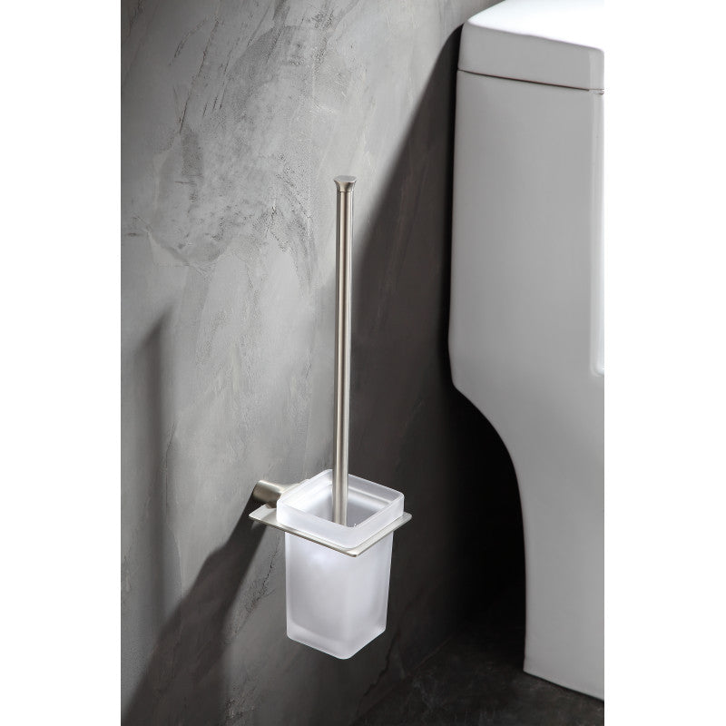 Essence Series Toilet Brush Holder in Brushed Nickel
