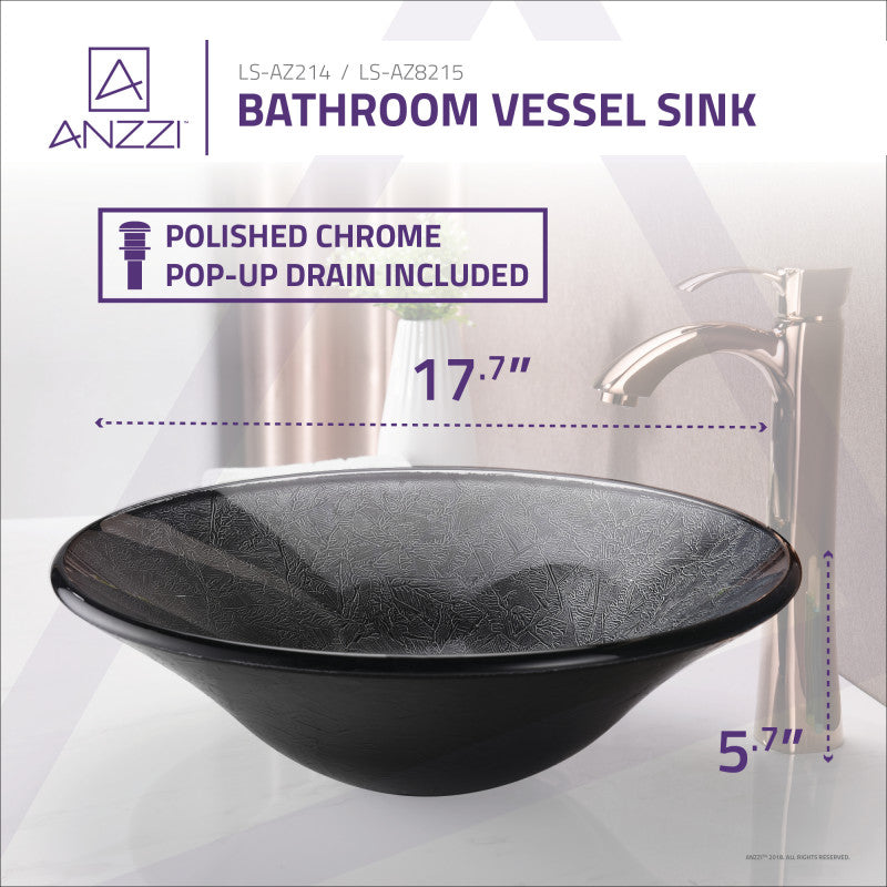 Jonas Series Vessel Sink in Arctic Sheer