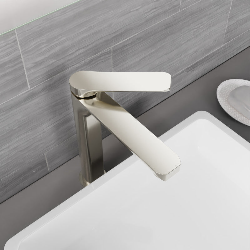 Single Handle Single Hole Bathroom Vessel Sink Faucet With Pop-up Drain