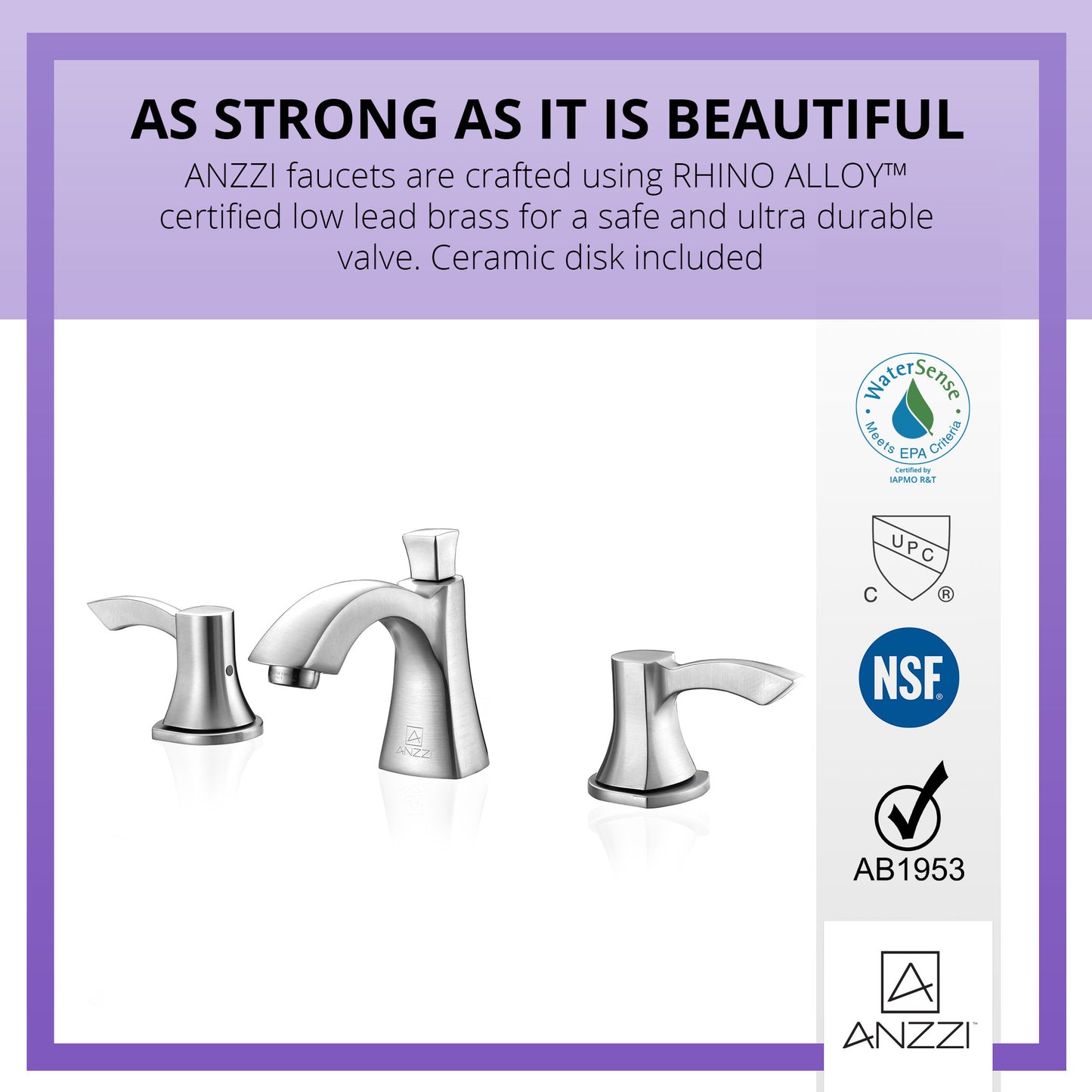 Sonata Series 8 in. Widespread 2-Handle Mid-Arc Bathroom Faucet