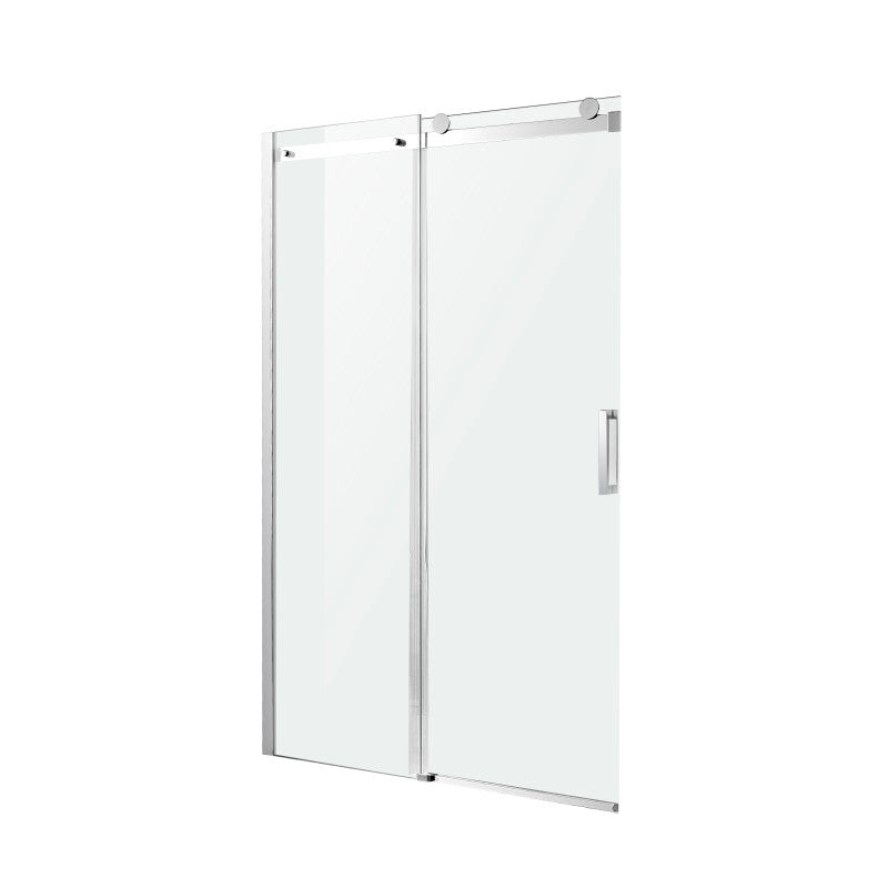 Rhodes Series 60 in. x 76 in. Frameless Sliding Shower Door with Handle