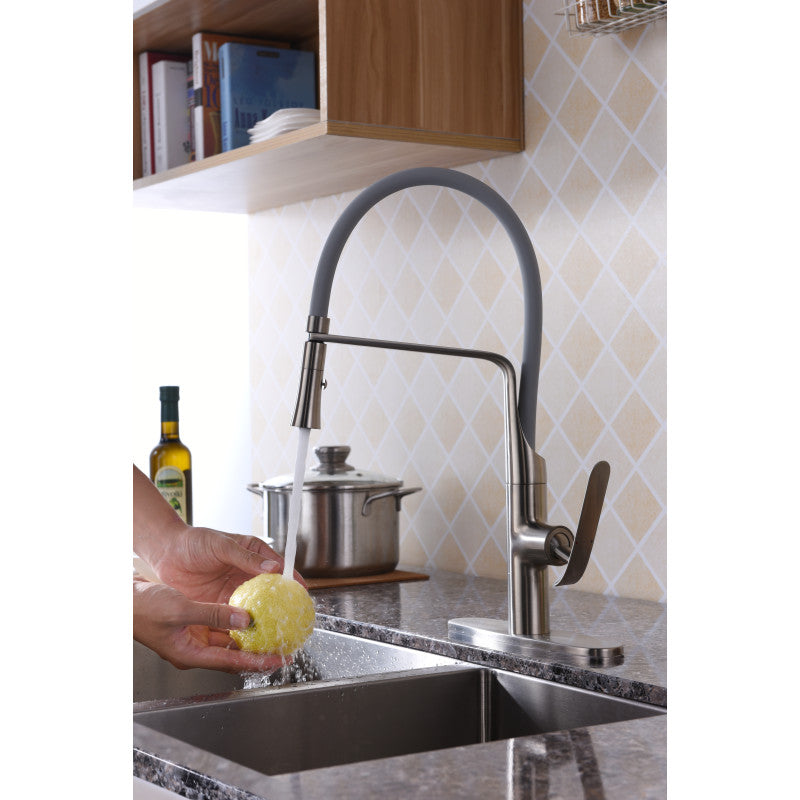 Accent Single Handle Pull-Down Sprayer Kitchen Faucet