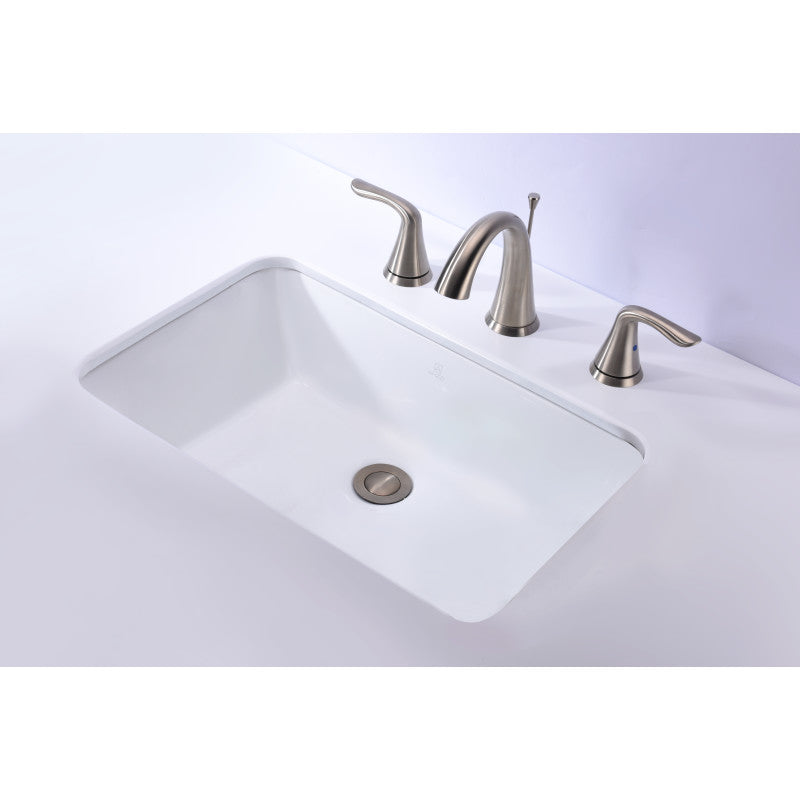 Rhodes Series 21 in. Ceramic Undermount Sink Basin in White