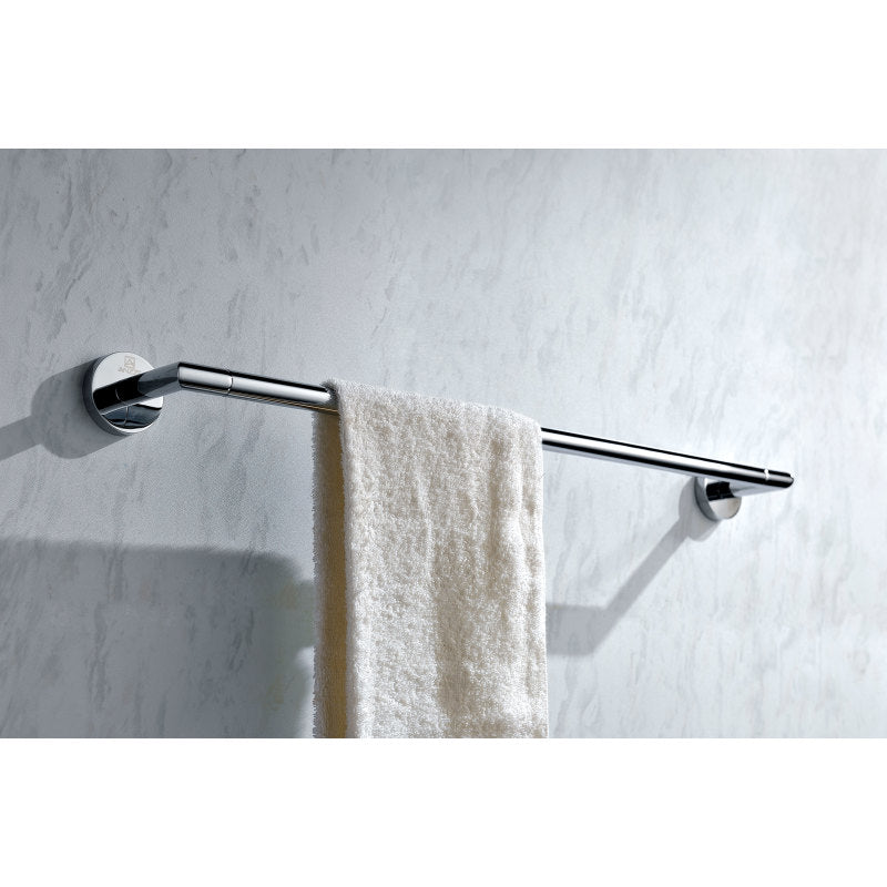 Caster 2 Series 23.07 in. Towel Bar in Polished Chrome