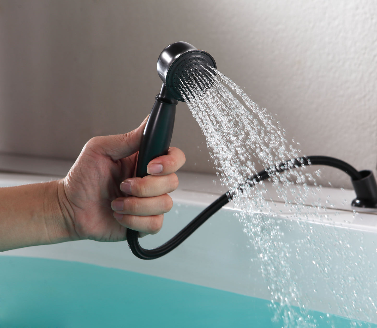 Patriarch 2-Handle Deck-Mount Roman Tub Faucet with Handheld Sprayer