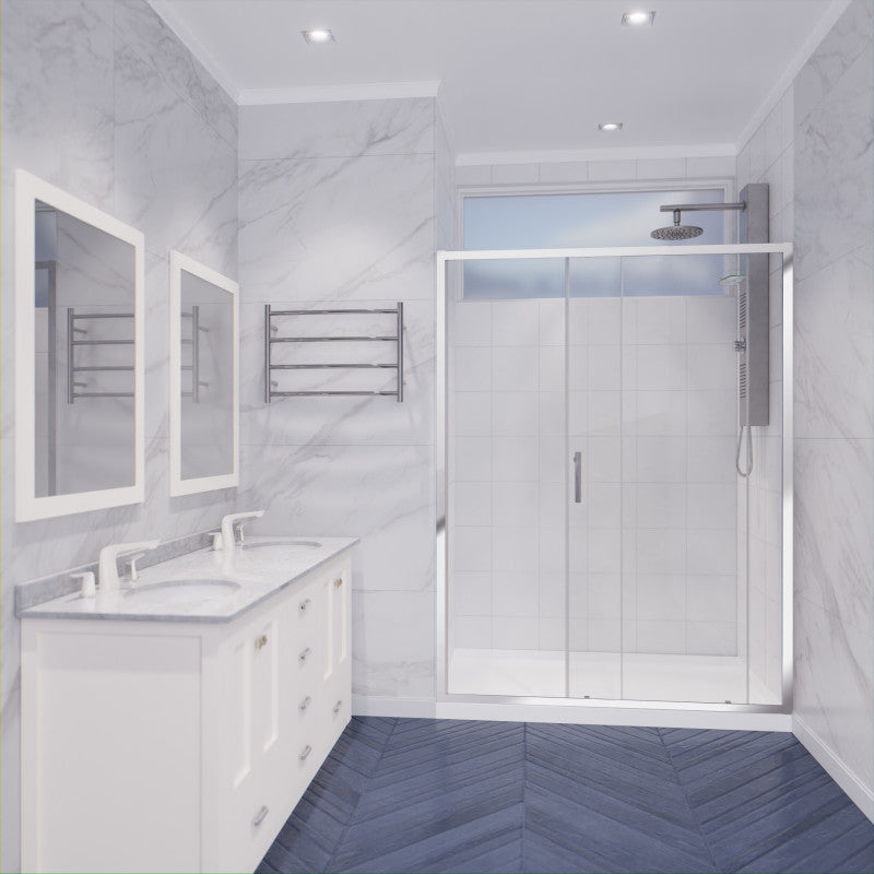 Halberd 48 in. x 72 in. Framed Shower Door with TSUNAMI GUARD