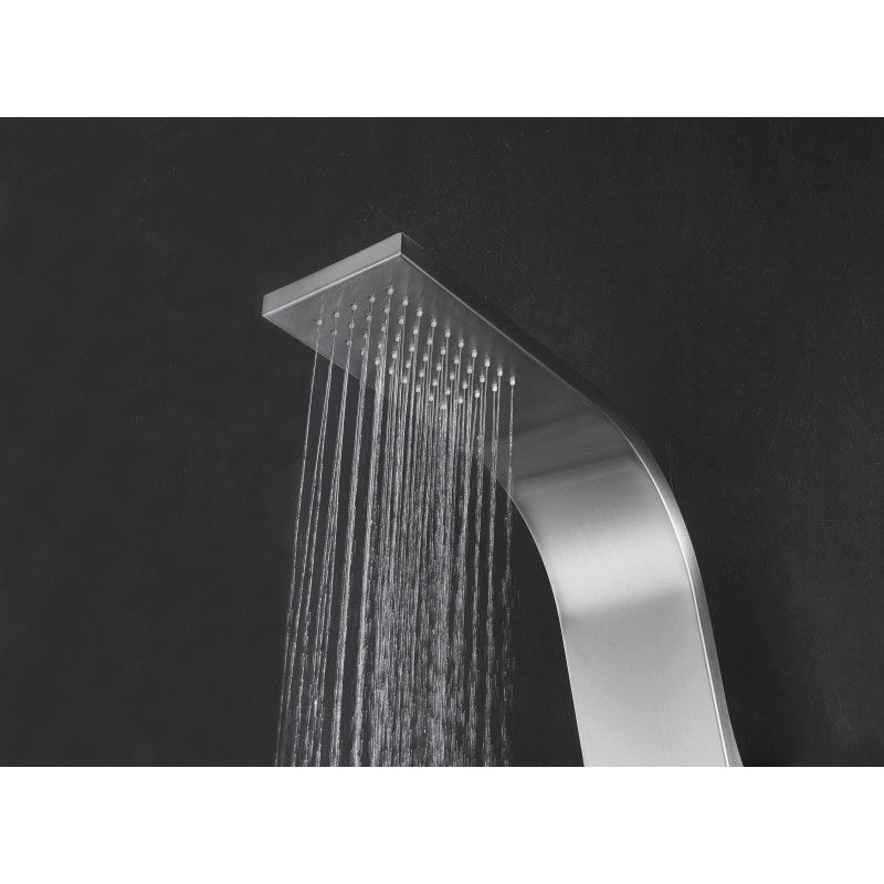 Aura 2-Jetted Shower Panel with Heavy Rain Shower & Spray Wand